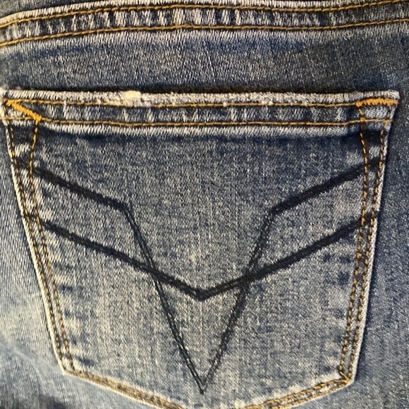 Vigoss jeans Chelsea women y2k 90s skinny crop 26/25 long distressed raw - Picture 14 of 16